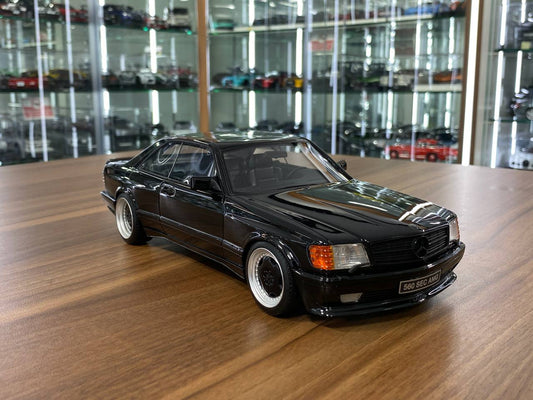 1/18 Resin Otto Mobile Mercedes Benz 560 SEC AMG (W126) 1987 Black Limited 4000 pcs