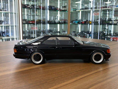 1/18 Resin Otto Mobile Mercedes Benz 560 SEC AMG (W126) 1987 Black Limited 4000 pcs