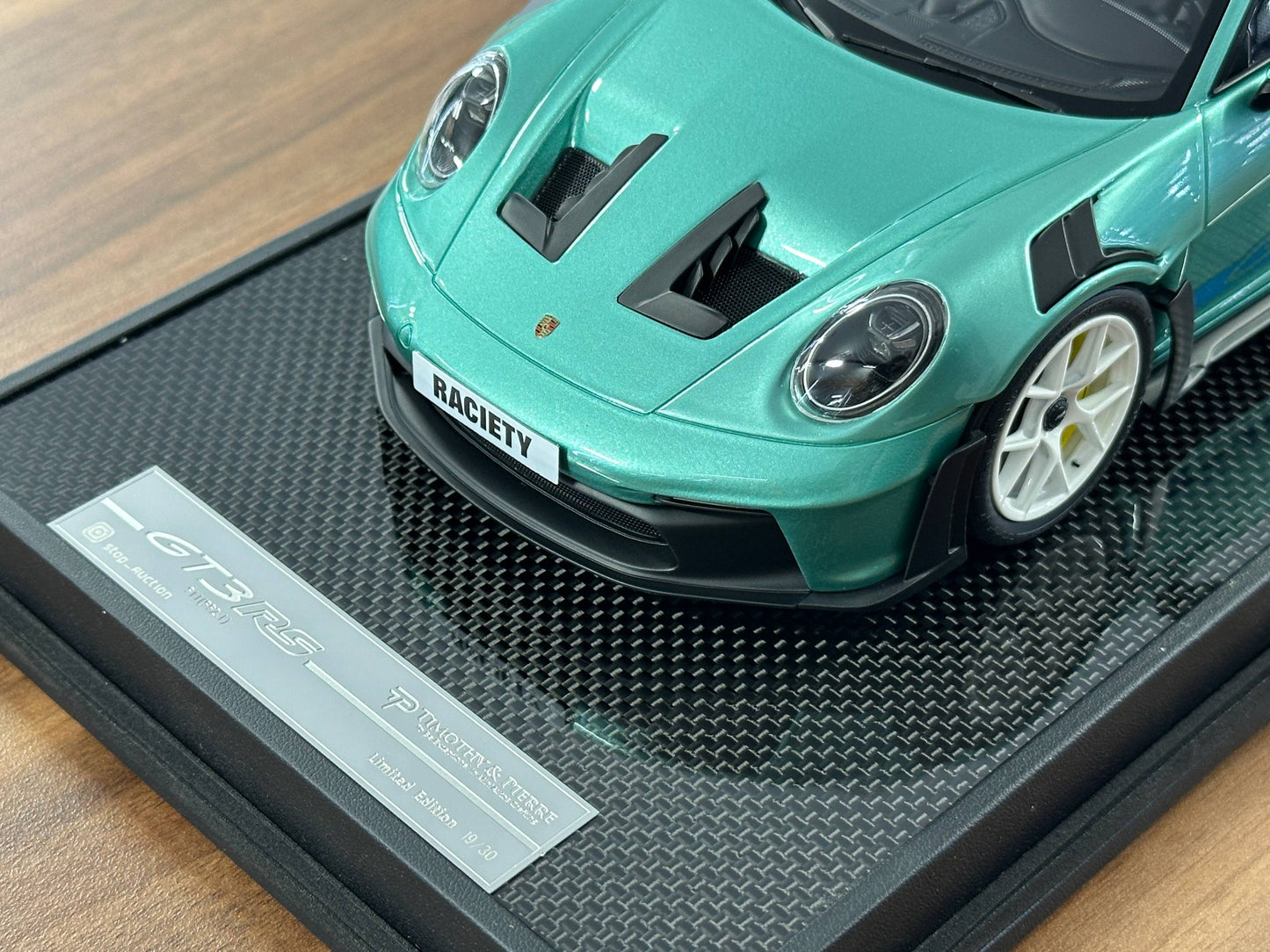 1/18 Resin Model  – Porsche 911 GT3 RS (992.1) in Tiffany – (Timothy & Pierre)
