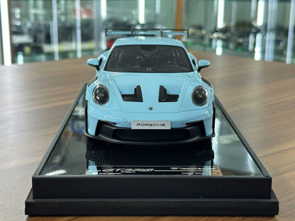 1/18 Resin Model  – Porsche 911 GT3 RS (992.1) in Baby Blue  –  (Timothy & Pierre)