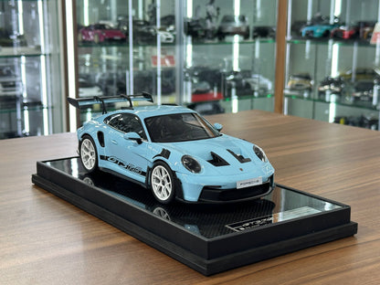 1/18 Resin Model  – Porsche 911 GT3 RS (992.1) in Baby Blue  –  (Timothy & Pierre)