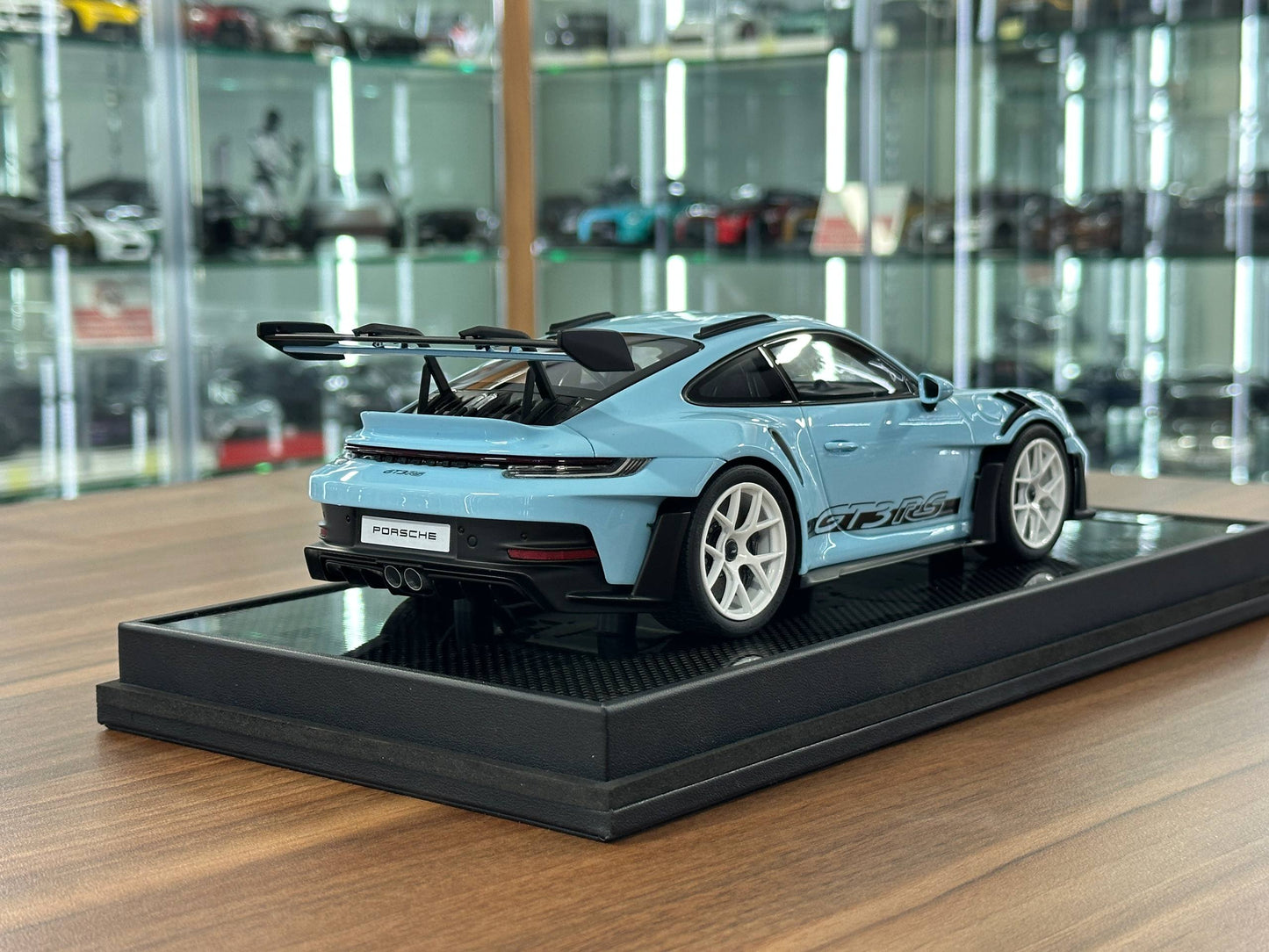 1/18 Resin Model  – Porsche 911 GT3 RS (992.1) in Baby Blue  –  (Timothy & Pierre)