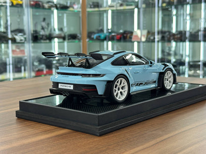 1/18 Resin Model  – Porsche 911 GT3 RS (992.1) in Baby Blue  –  (Timothy & Pierre)