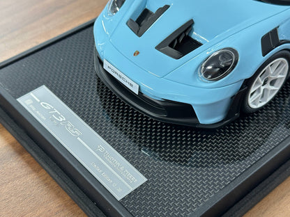 1/18 Resin Model  – Porsche 911 GT3 RS (992.1) in Baby Blue  –  (Timothy & Pierre)