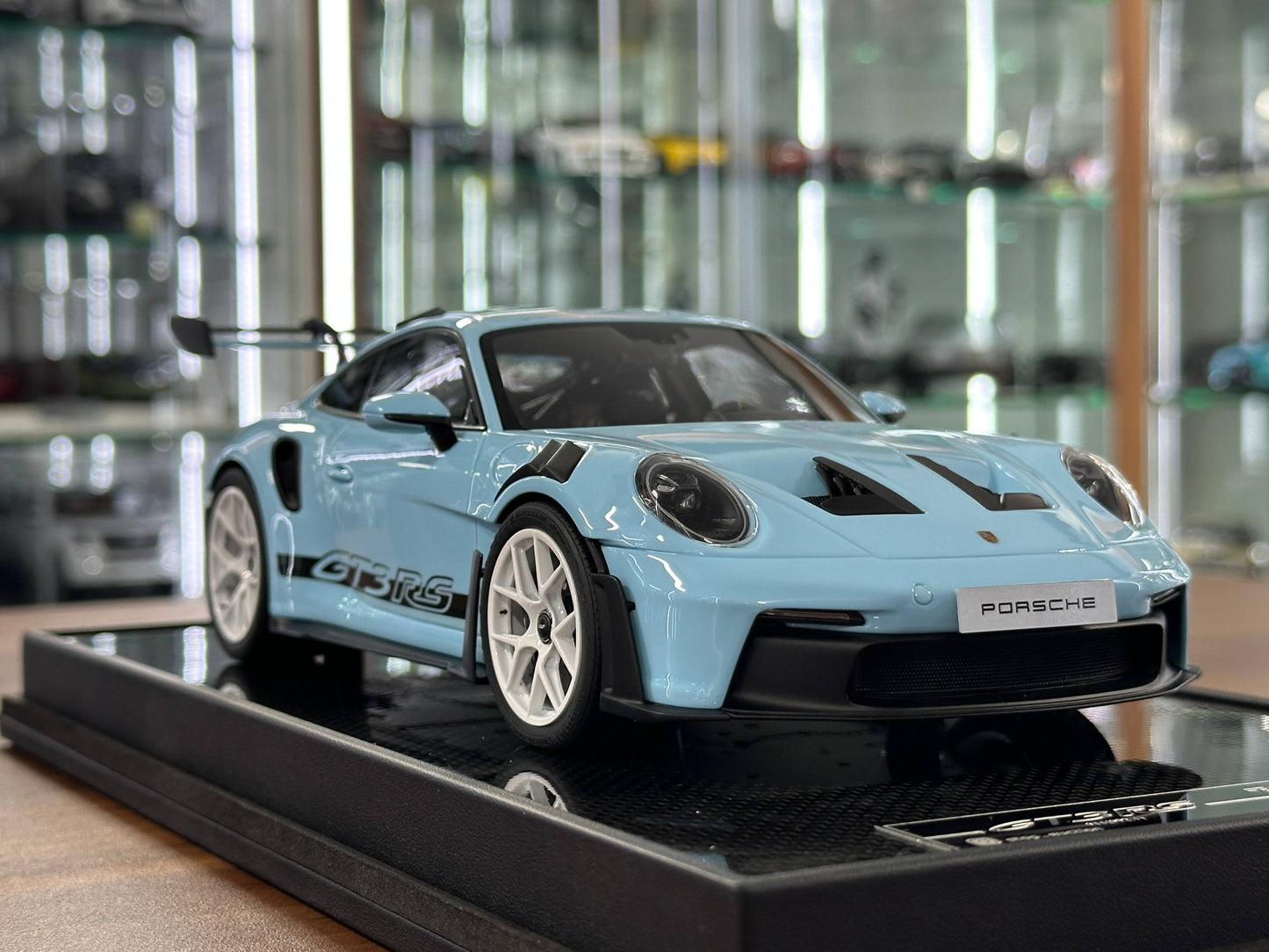 1/18 Resin Model  – Porsche 911 GT3 RS (992.1) in Baby Blue  –  (Timothy & Pierre)