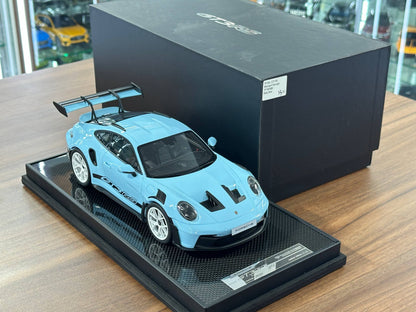 1/18 Resin Model  – Porsche 911 GT3 RS (992.1) in Baby Blue  –  (Timothy & Pierre)