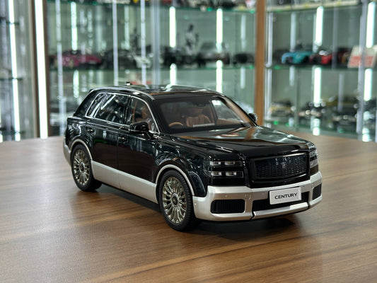1/18 Diecast Model Toyota Century SUV 2023 in Black / Silver – (Almost Real)
