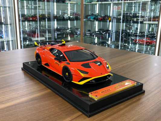 1/18 Resin IVY Vertue Models Lamborghini Huracan STO Arancio Xanto / Giallo Telemaco Limited 15 pcs