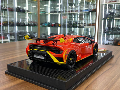 1/18 Resin IVY Vertue Models Lamborghini Huracan STO Arancio Xanto / Giallo Telemaco Limited 15 pcs