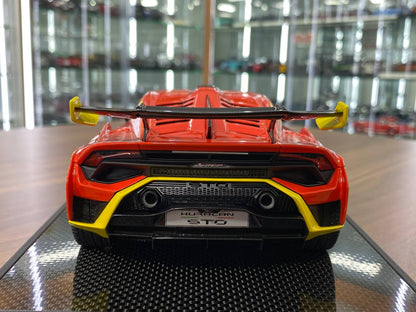 1/18 Resin IVY Vertue Models Lamborghini Huracan STO Arancio Xanto / Giallo Telemaco Limited 15 pcs