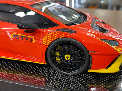 1/18 Resin IVY Vertue Models Lamborghini Huracan STO Arancio Xanto / Giallo Telemaco Limited 15 pcs