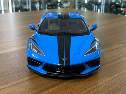 1/18 Resin GT Spirit 
Chevrolet Corvette C8 2020
 Blue / black stripes 
Limited 999 pcs