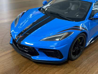 1/18 Resin GT Spirit 
Chevrolet Corvette C8 2020
 Blue / black stripes 
Limited 999 pcs