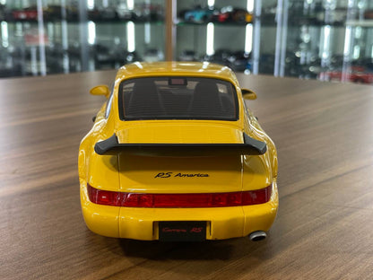 1/18 Resin GT Spirit PORSCHE 911 (964) Carrera RS America 1993 Yellow Limited 999 pcs