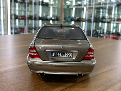 1/18 Diecast Mercedes-Benz S600 (W220, 2000–2005) – Norev Dealer Edition (Cubanite Silver, Full Opening)
