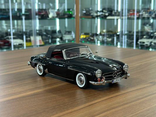 1:18 Norev Dealer Edition Mercedes-Benz 190 SL Cabriolet (W121) 1955-1963 - Black