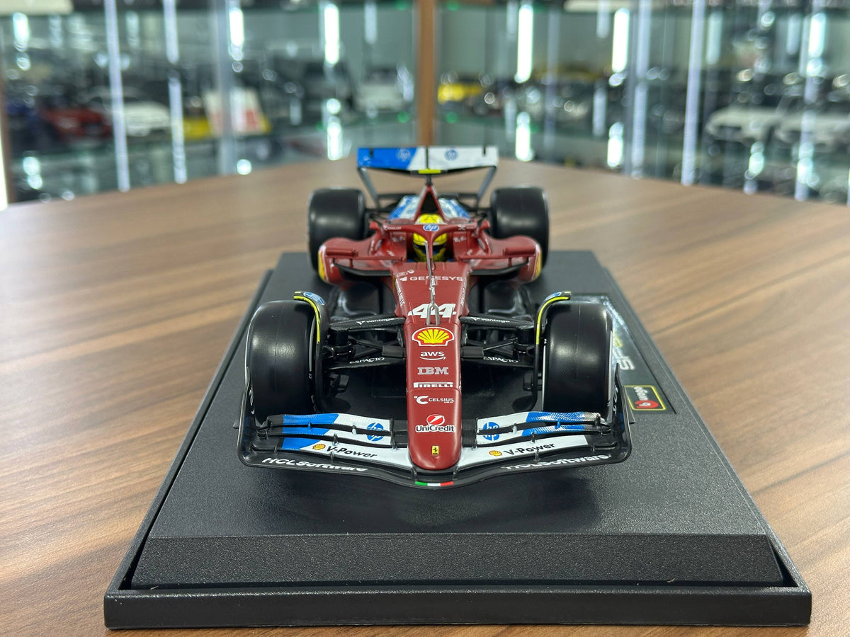 1:18 Bburago Ferrari SF-25 Lewis Hamilton #44 Miami GP 2025 - Matt Red