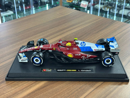 1:18 Bburago Ferrari SF-25 Lewis Hamilton #44 Miami GP 2025 - Matt Red