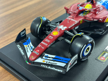 1:18 Bburago Ferrari SF-25 Lewis Hamilton #44 Miami GP 2025 - Matt Red