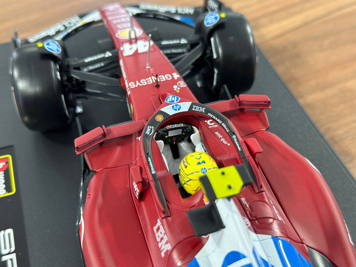 1:18 Bburago Ferrari SF-25 Lewis Hamilton #44 Miami GP 2025 - Matt Red