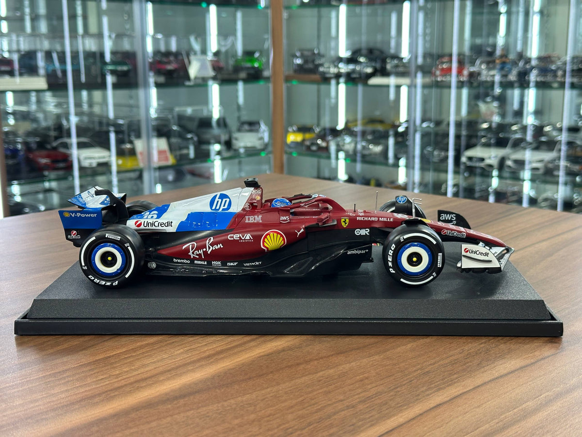 1:18 Bburago Ferrari SF-25 Charles Leclerc #16 Miami GP 2025 - Matt Red