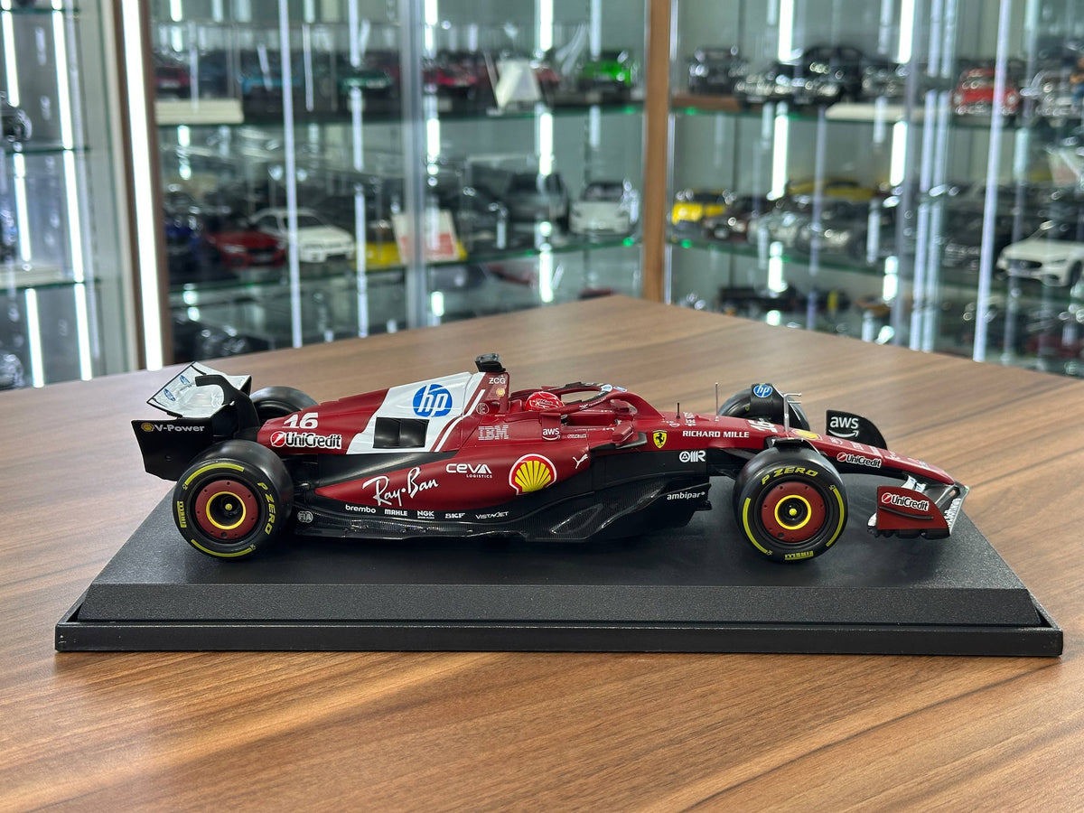 1:18 Bburago Ferrari SF-25 Charles Leclerc #16 2025 Season - Matt Red