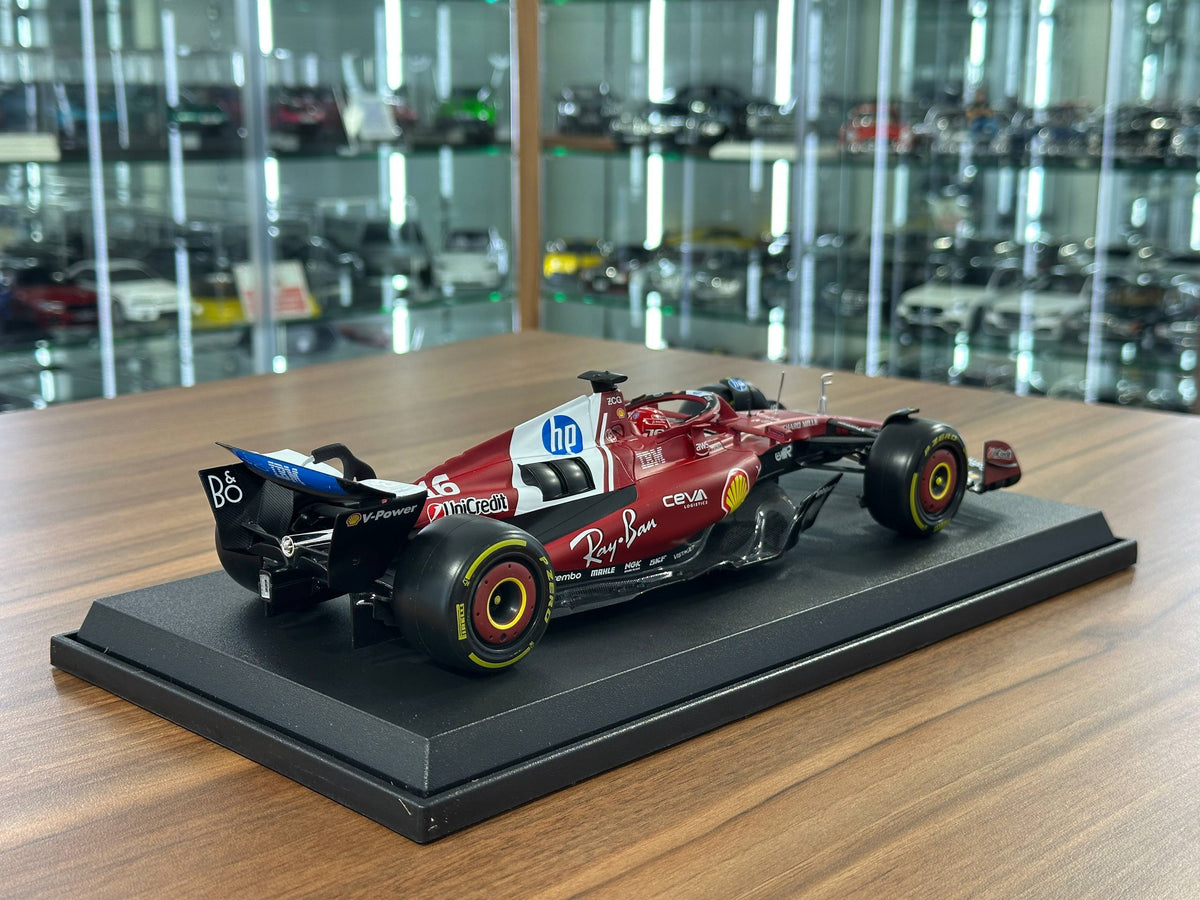 1:18 Bburago Ferrari SF-25 Charles Leclerc #16 2025 Season - Matt Red