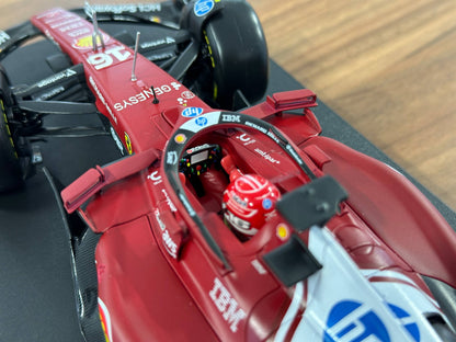 1:18 Bburago Ferrari SF-25 Charles Leclerc #16 2025 Season - Matt Red