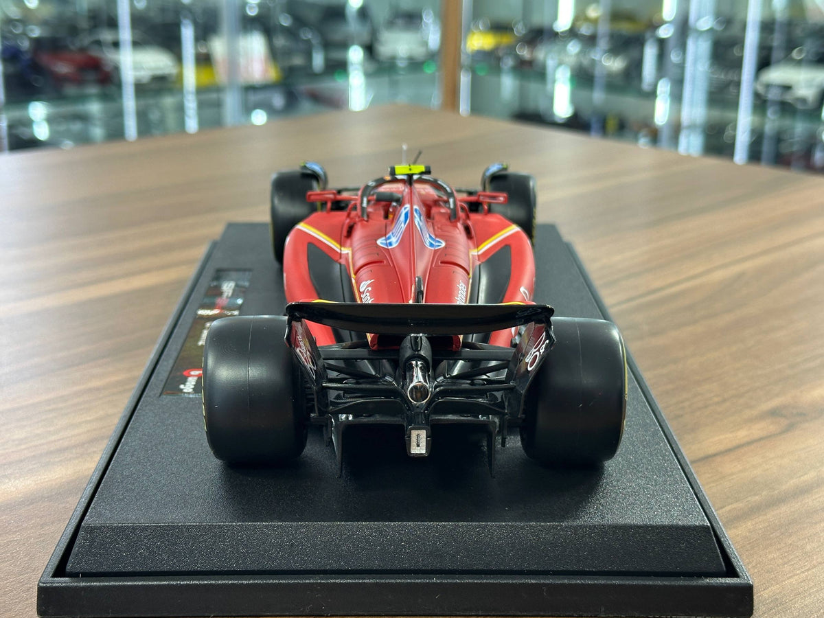 1:18 Bburago Ferrari SF-24 Carlos Sainz #55 2024 Season - Matt Red
