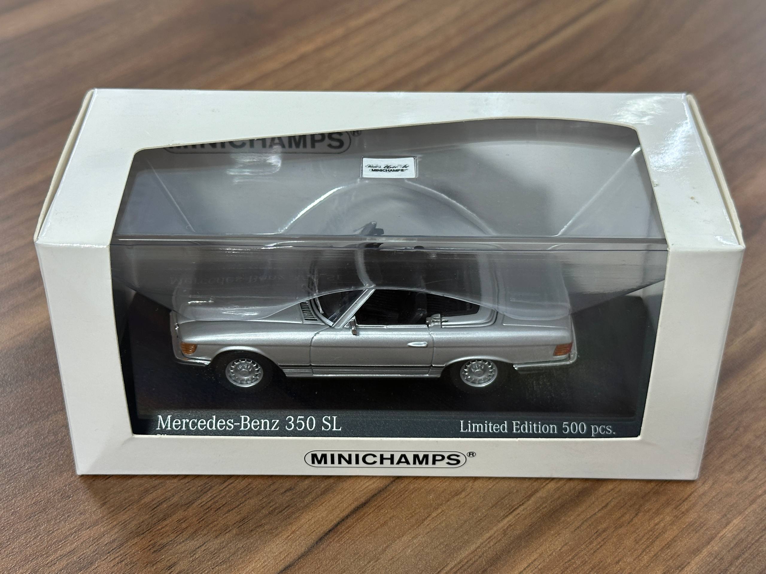 □ミニチャンプス メルセデス ベンツ 350SL ハードトップ 赤 1972 1972