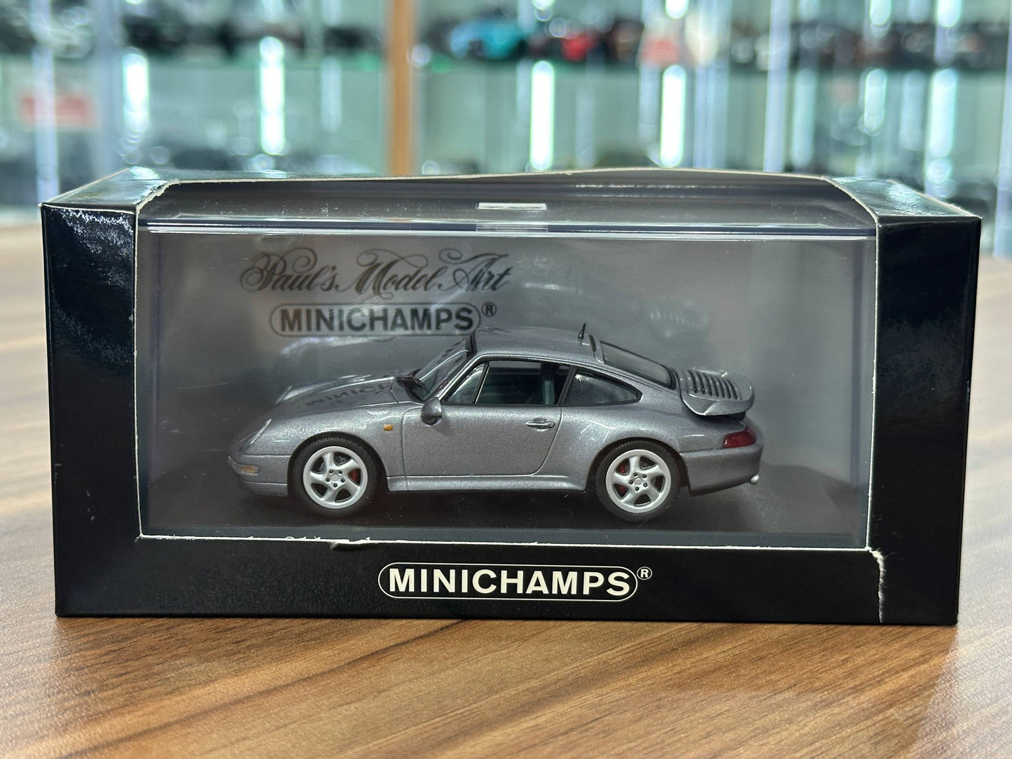 Minichamps Porsche 911 Turbo (1995) – Grey Metallic – 1:43 Diecast Model Car