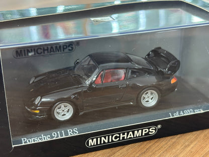 Minichamps Porsche 911 RS (1995) – Black – 1:43 Diecast Model  Car
