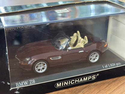 1/43 Diecast Model  BMW Z8 Cabriolet 1999 (Minichamps)