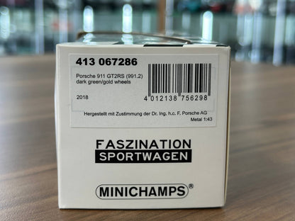1/43 Diecast Model  Porsche 911 GT2RS (991.2) 2018 (Minichamps)
