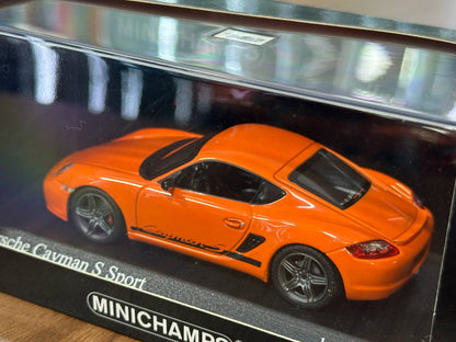 1/43 Diecast Model Porsche Cayman S Sport (987) 2008 (Minichamps)