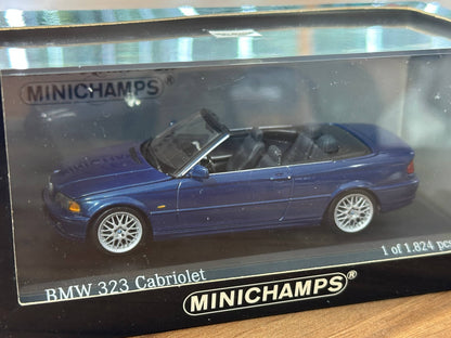 1/43 Diecast Model BMW 3-Series Cabriolet 2000( Minichamps)