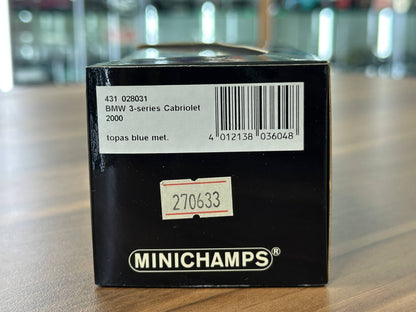 1/43 Diecast Model BMW 3-Series Cabriolet 2000( Minichamps)