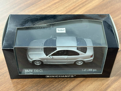 Minichamps BMW 330 Ci Coupe – Silver – 1:43 Diecast Model (Non-Opening)