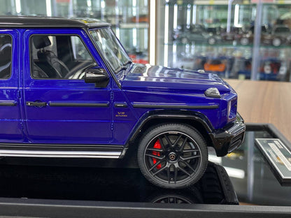 1/18 Resin Motor Helix Mercedes Benz AMG G63 2019 Metallic Blue Limited 99 pcs