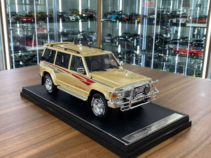 1/18 Diecast Nissan Patrol Super Safari Y60 Beige IVY Models Scale Model Car
