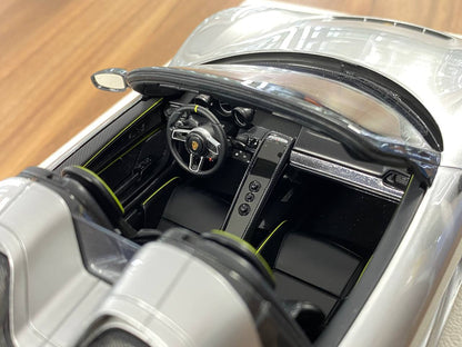 1:18 Resin Porsche 918 Spyder Weissach Package – GT Silver | Make Up (Limited Edition)