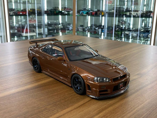 1/18 Diecast Motor Helix Nissan Skyline GT-R R34 – Metallic Bronze