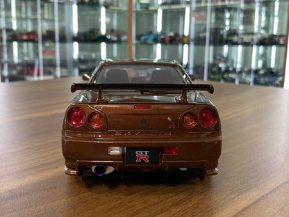 1/18 Diecast Motor Helix Nissan Skyline GT-R R34 – Metallic Bronze