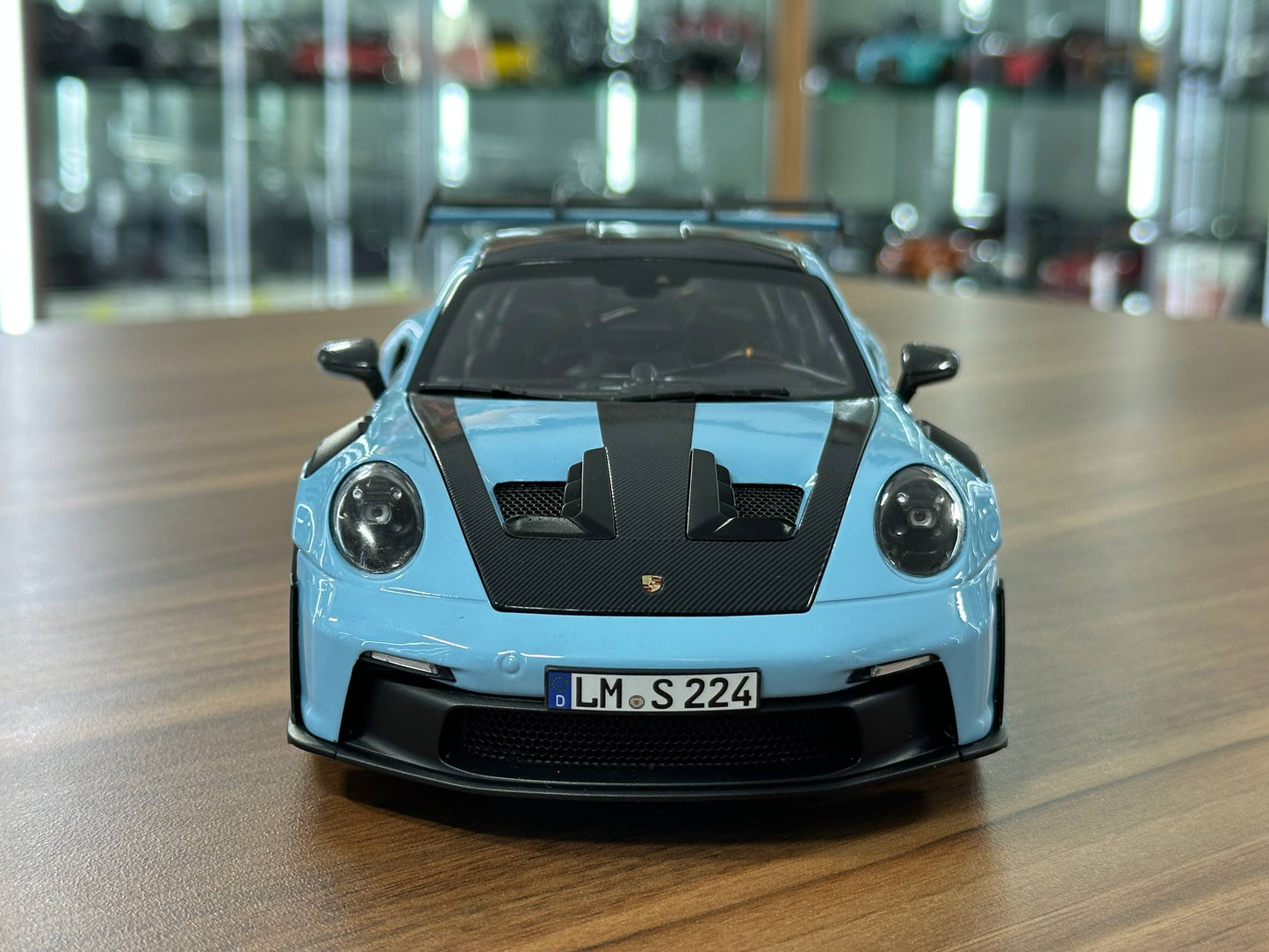 1/18 Metal Diecast Norev Porsche 911 GT3 RS (2022) Weissach Package – Gulf Blue