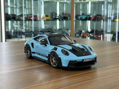 1/18 Metal Diecast Norev Porsche 911 GT3 RS (2022) Weissach Package – Gulf Blue