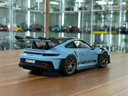 1/18 Metal Diecast Norev Porsche 911 GT3 RS (2022) Weissach Package – Gulf Blue