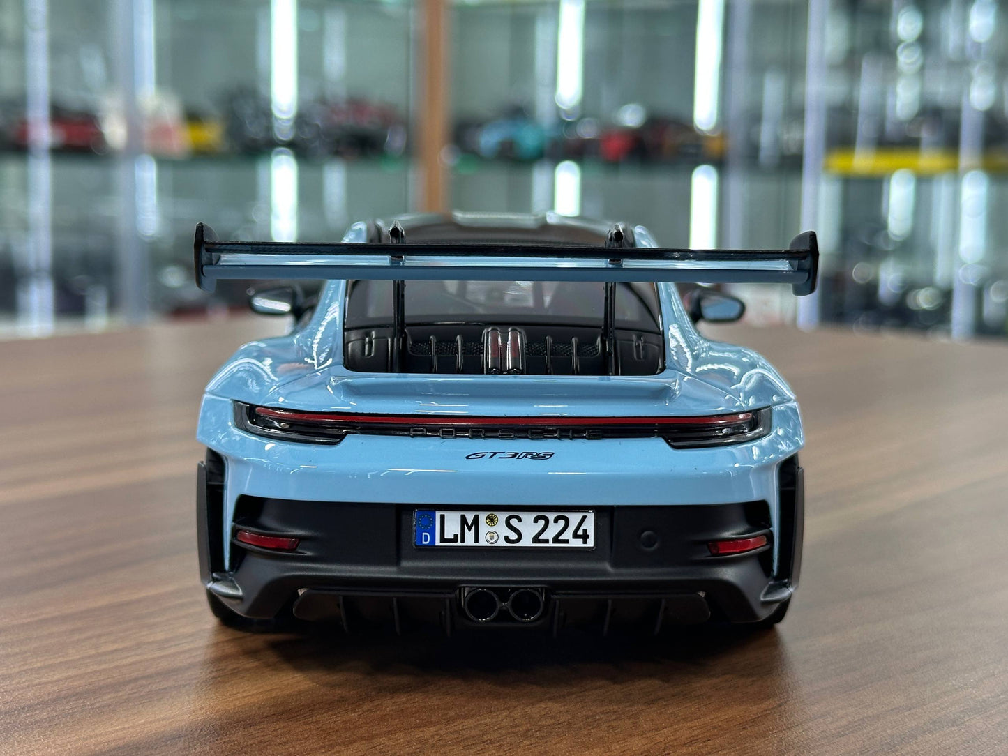 1/18 Metal Diecast Norev Porsche 911 GT3 RS (2022) Weissach Package – Gulf Blue