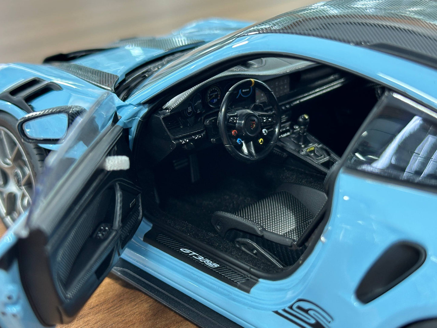 1/18 Metal Diecast Norev Porsche 911 GT3 RS (2022) Weissach Package – Gulf Blue