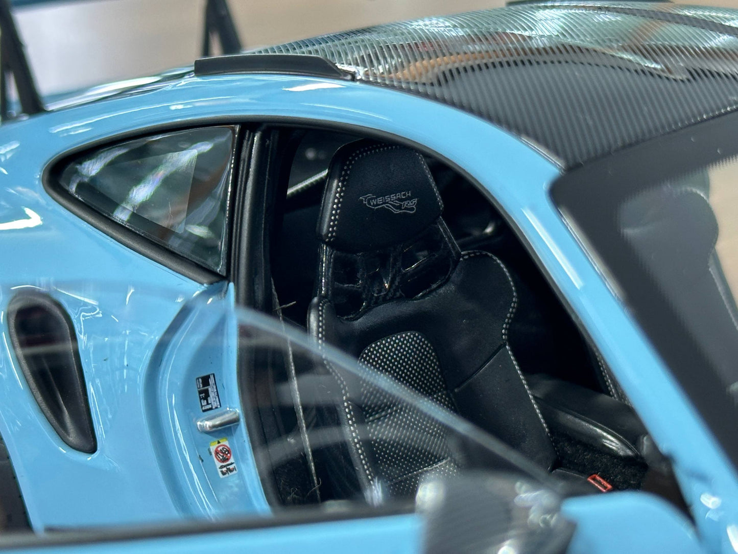 1/18 Metal Diecast Norev Porsche 911 GT3 RS (2022) Weissach Package – Gulf Blue