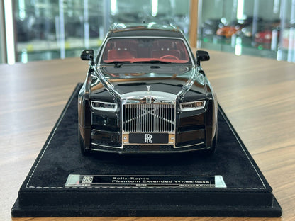 1:18 Resin H&H Rolls Royce Phantom Extended Wheelbase – Diamond Black – (Limited 50 pcs)